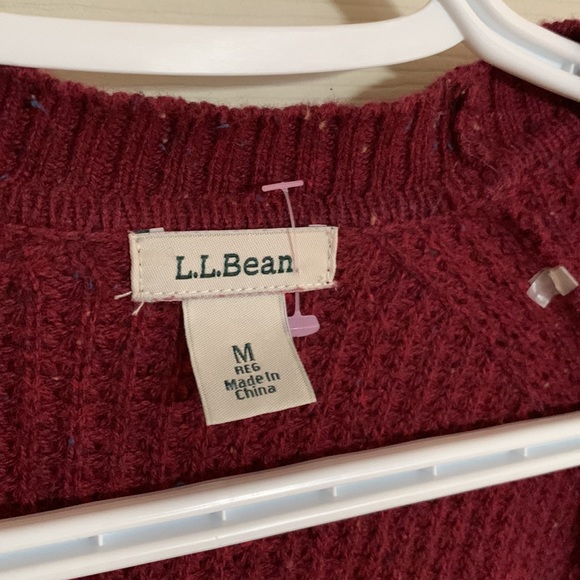 LL BEAN maroon cardigan - M - Picture 2 of 5